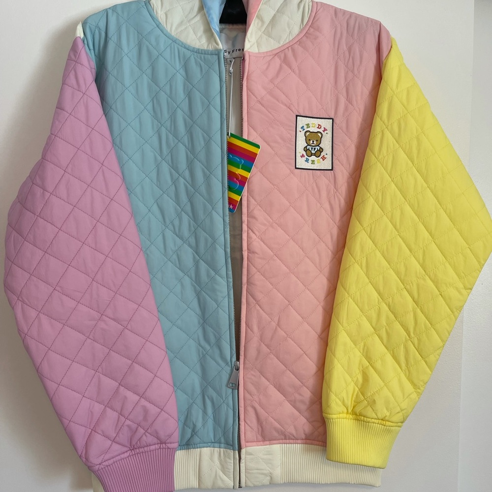 RARE Teddy Fresh Size Large quilted jacket